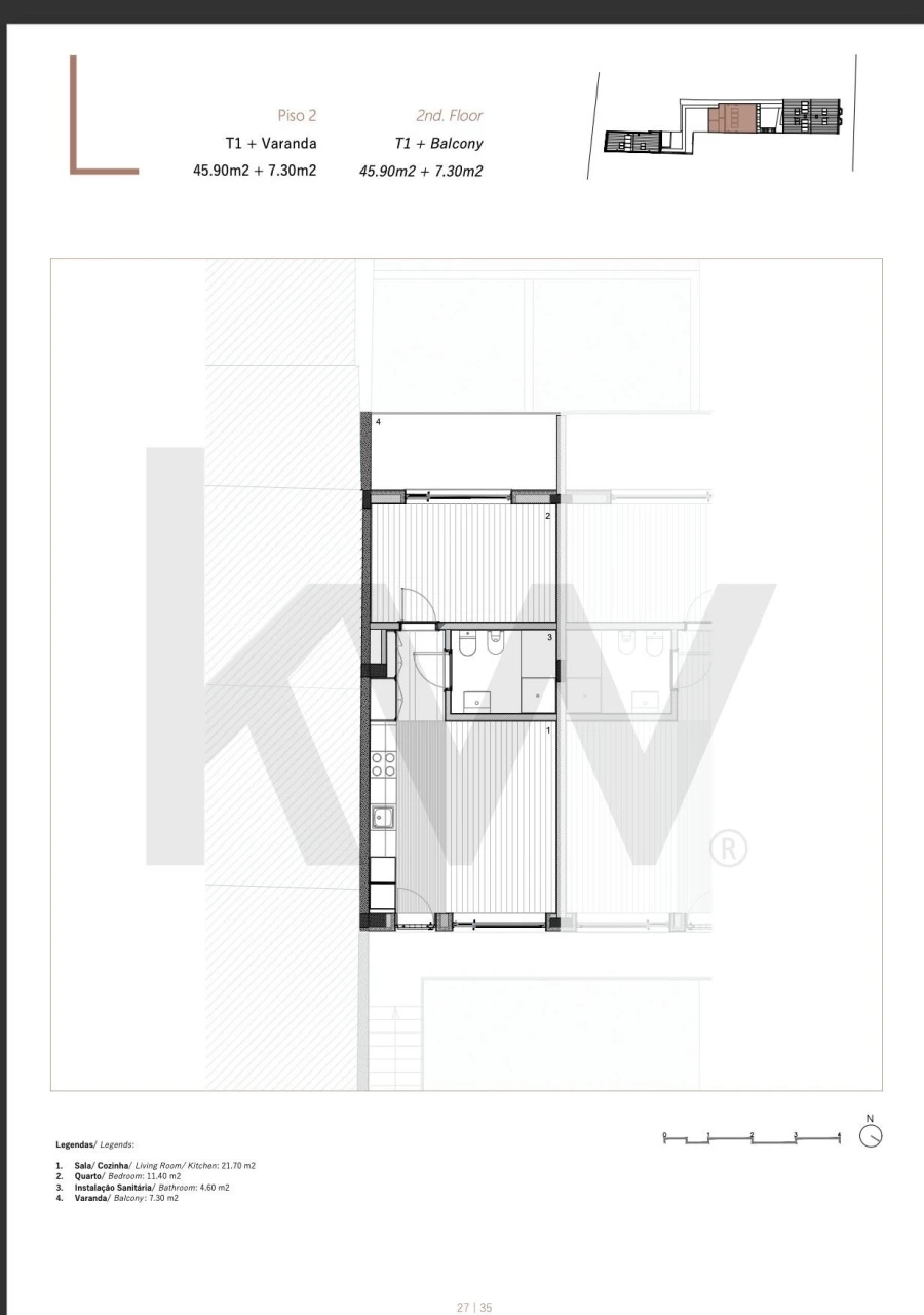 Apartamento T1 para Venda em Matosinhos e Leça da Palmeira Foto 8