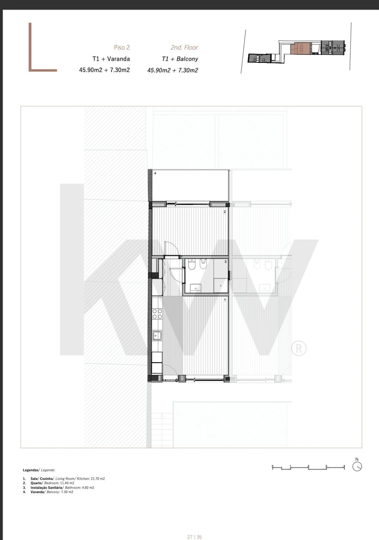 Apartamento T1 para Venda em Matosinhos e Leça da Palmeira Foto 8