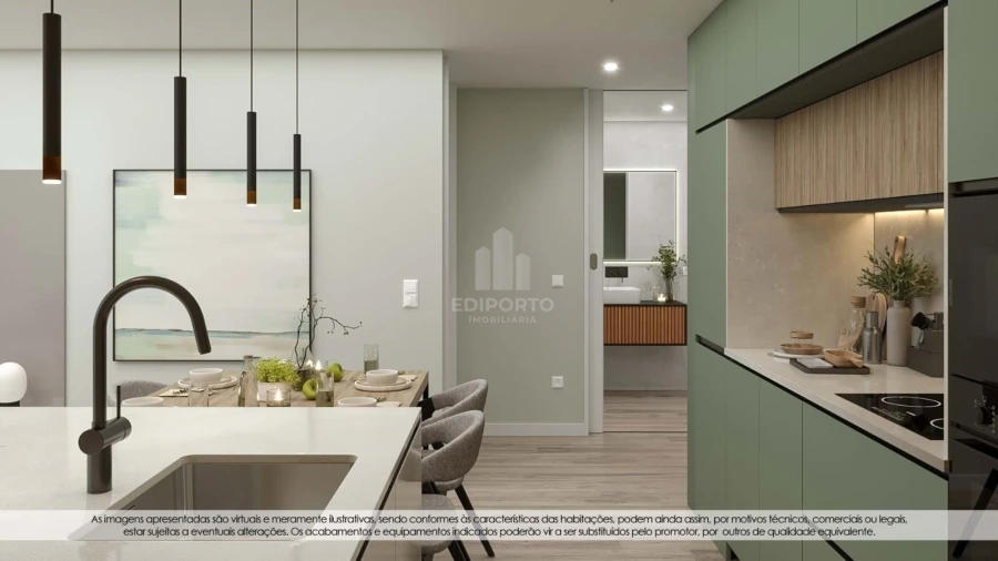 Apartamento T1 para Venda em Santa Marinha e São Pedro da Afurada Foto 3