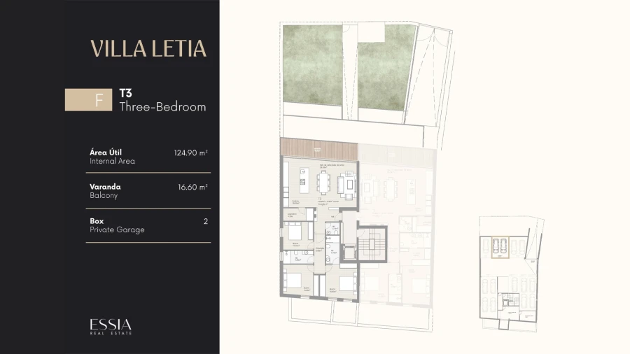 Apartamento T3 para Venda em Matosinhos e Leça da Palmeira Planta 1