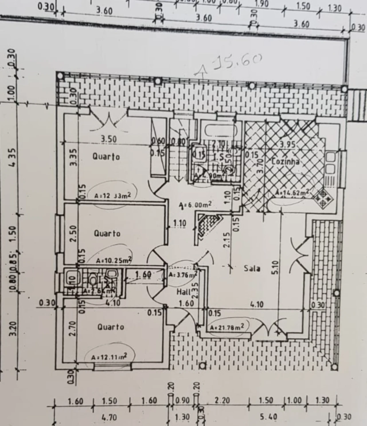 Moradia T3 para Venda em Carregueiros Planta 2