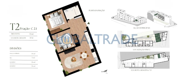 Apartamento T2 para Venda em Campanhã