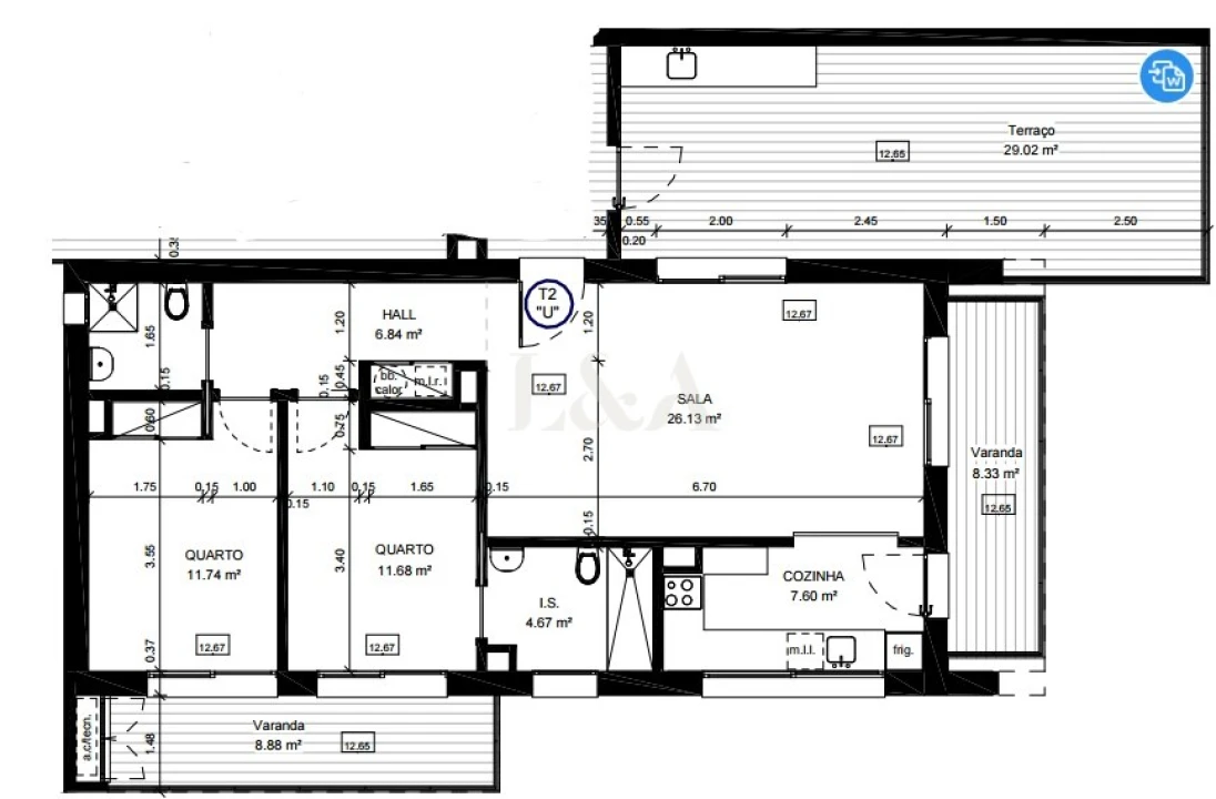 Apartamento T2 para Venda em Conceição e Cabanas de Tavira Foto 4