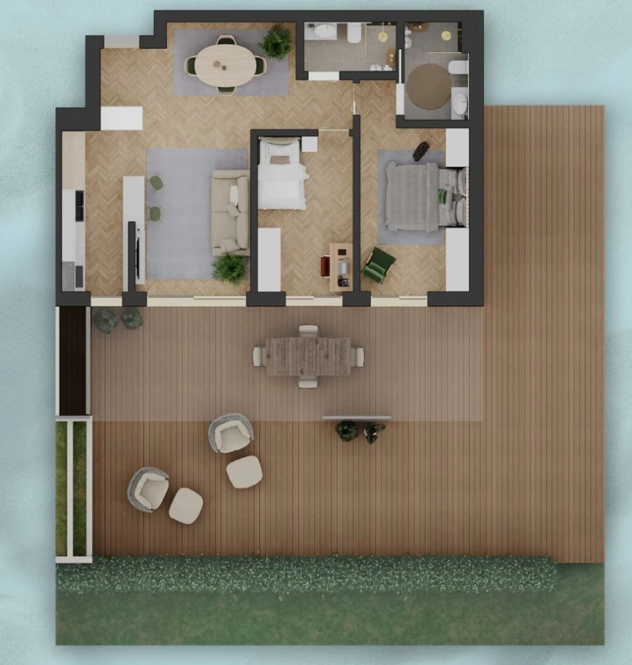 Apartamento T2 para Venda em Gafanha da Nazaré Planta 1