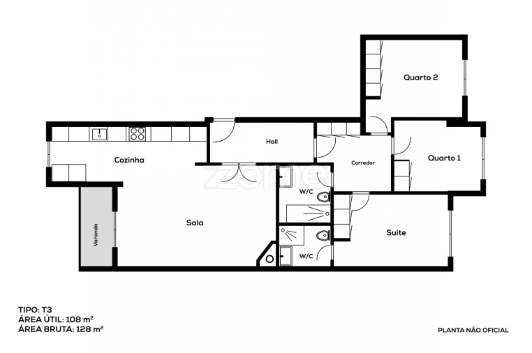 Apartamento T3 para Venda em São Vitor (Braga) Foto 33