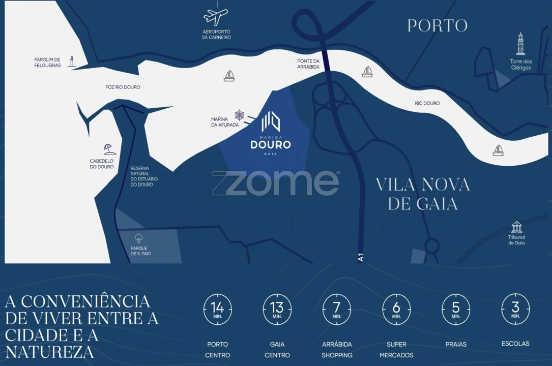 Apartamento T1 para Venda em Canidelo Foto 43