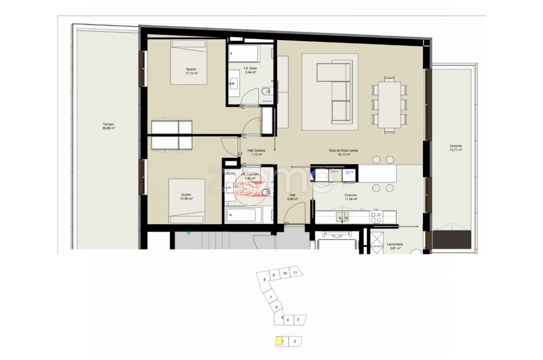 Apartamento T2 para Venda em Lordelo do Ouro e Massarelos Foto 16