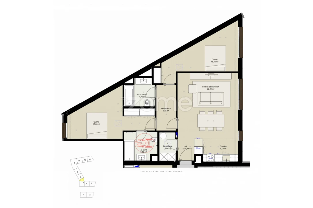 Apartamento T2 para Venda em Lordelo do Ouro e Massarelos Foto 16