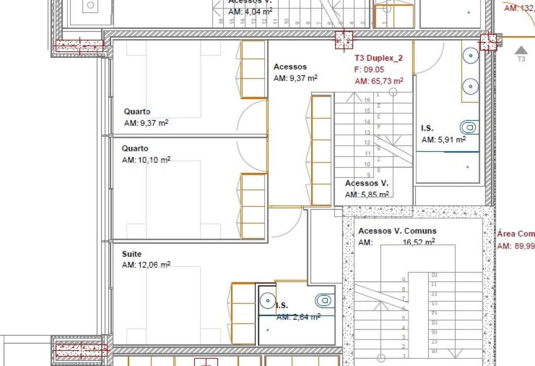 Apartamento T3 para Venda em Ramalde Planta 2