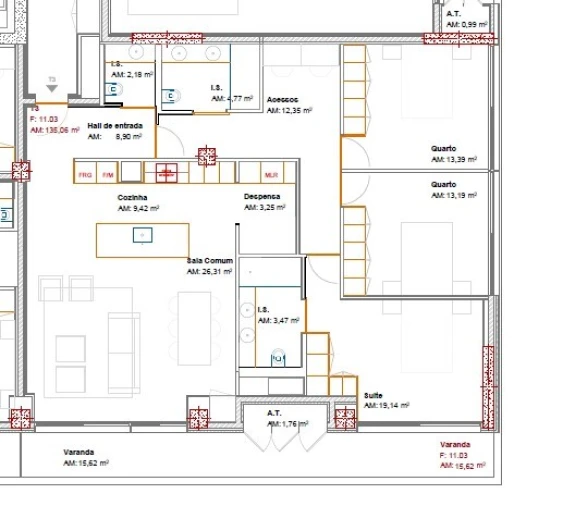 Apartamento T3 para Venda em Ramalde Planta 1