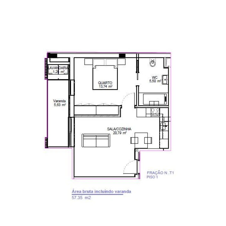 Apartamento T1 para Venda em Bonfim Foto 11
