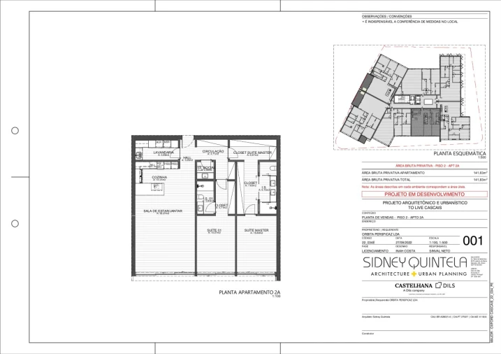 Apartamento T2 para Venda em Cascais e Estoril Planta 1