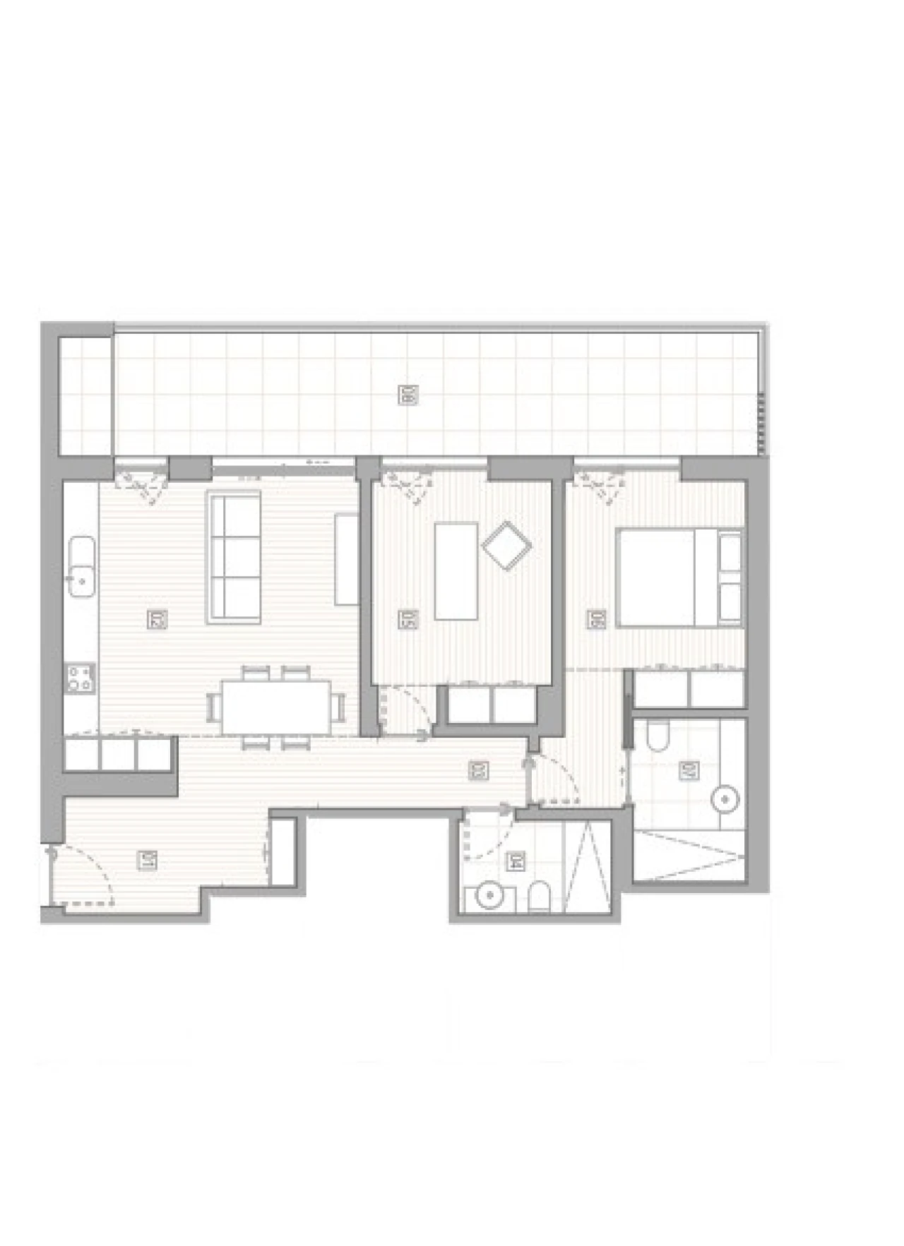 Apartamento T2 para Venda em Lagos (São Sebastião e Santa Maria) Planta 2
