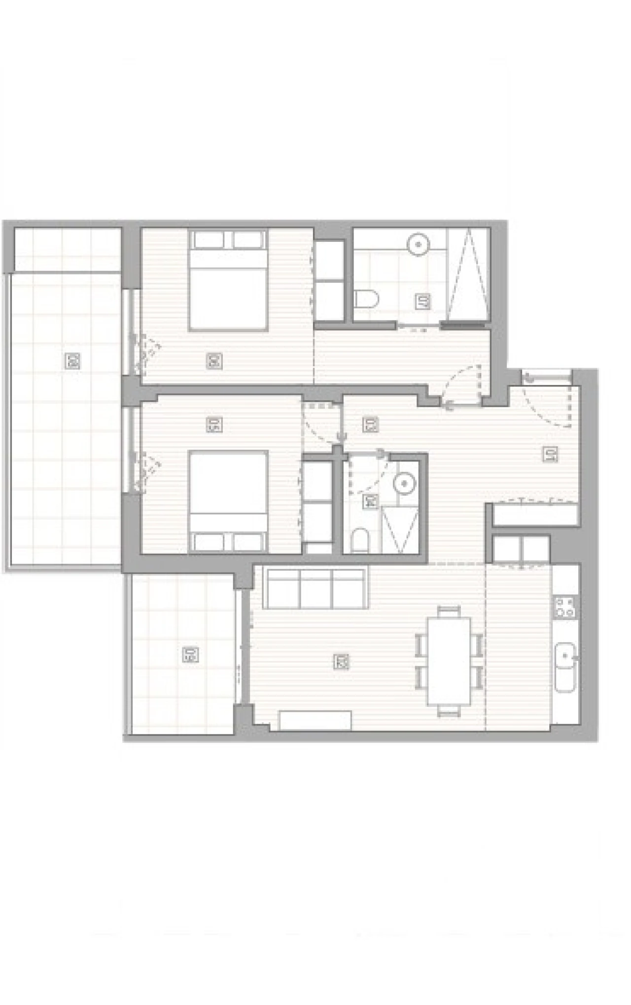 Apartamento T2 para Venda em Lagos (São Sebastião e Santa Maria) Planta 2