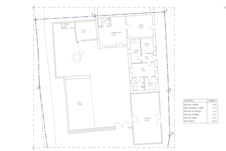 Moradia T3 para Venda em Carvalhal Planta 1