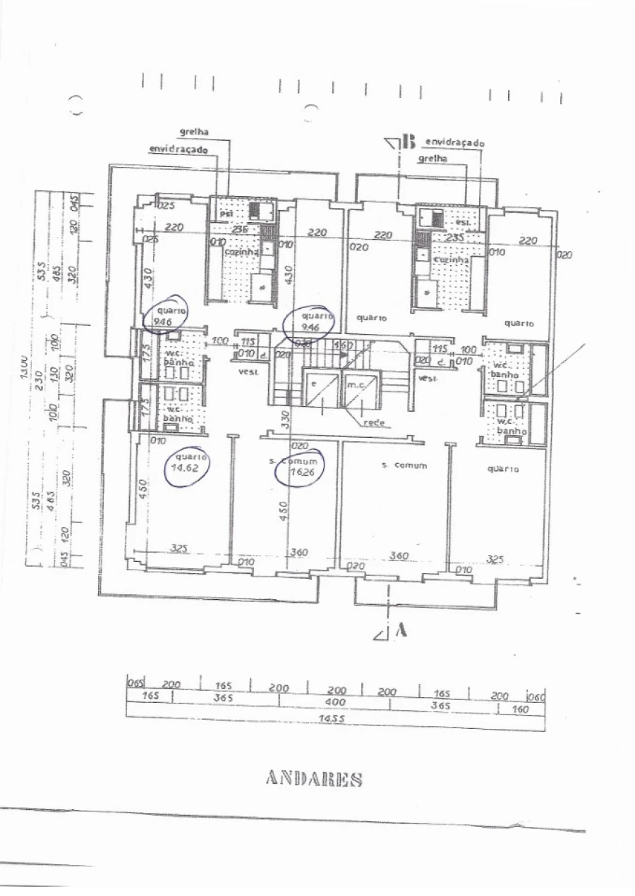 Apartamento T3 para Venda em Benfica Planta 1