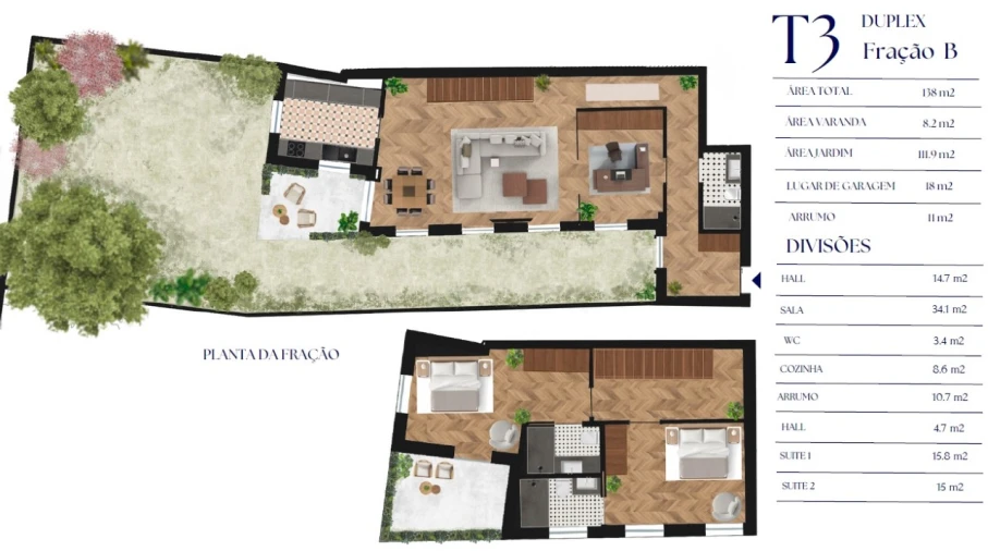 Apartamento T3 para Venda em Lordelo do Ouro e Massarelos Planta 1