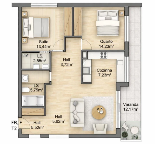 Apartamento T2 para Venda em Leiria, Pousos, Barreira e Cortes Foto 6