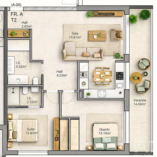 Apartamento T2 para Venda em Leiria, Pousos, Barreira e Cortes