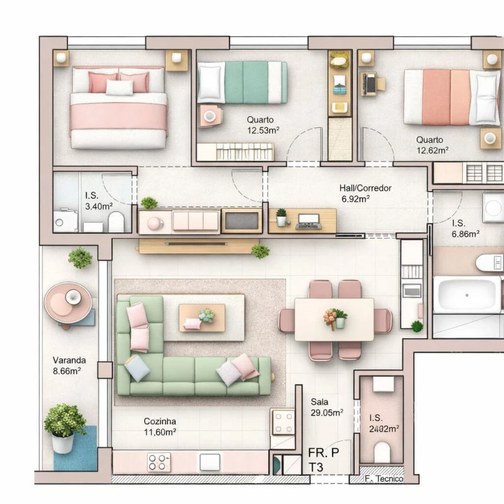 Apartamento T3 para Venda em Leiria, Pousos, Barreira e Cortes Foto 1