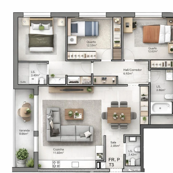 Apartamento T3 para Venda em Leiria, Pousos, Barreira e Cortes Foto 1