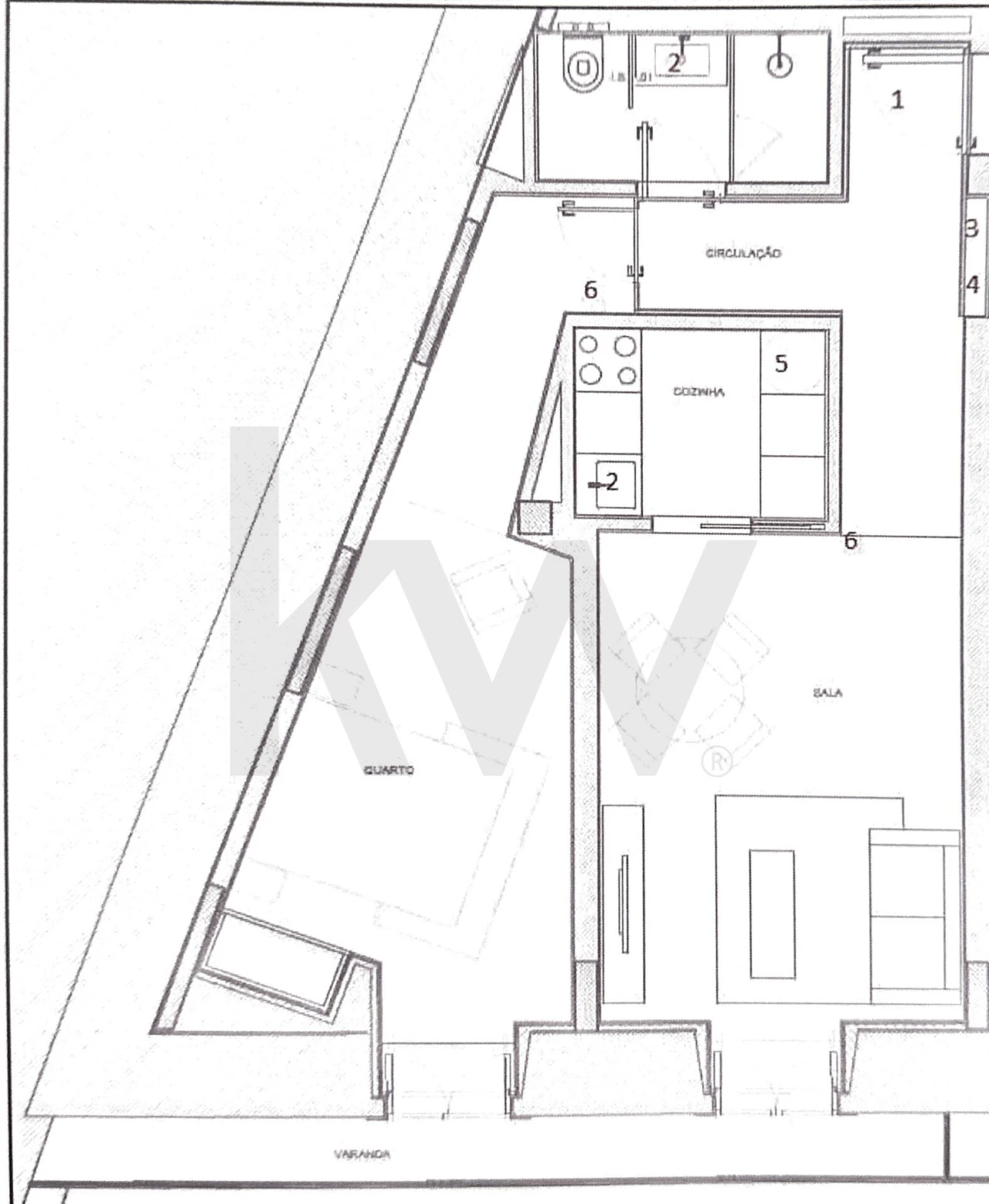 Apartamento T1 para Arrendamento em Misericórdia Foto 8