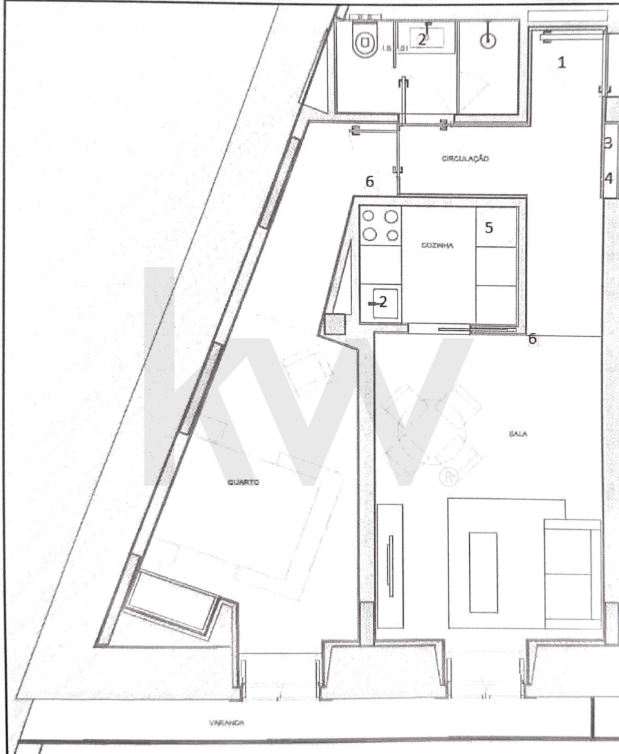 Apartamento T1 para Arrendamento em Misericórdia Foto 8