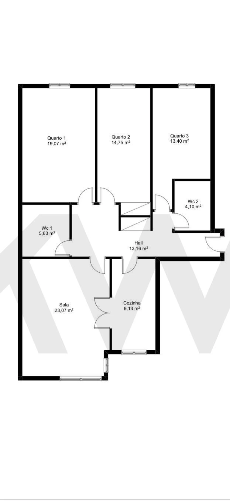 Apartamento T3 para Venda em Subportela, Deocriste e Portela Susã Foto 37