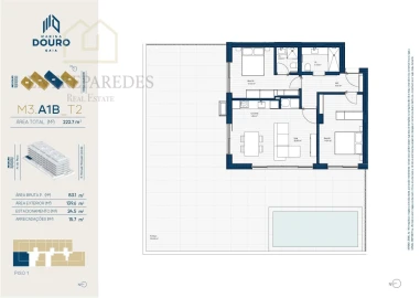 Apartamento T2 para Venda em Santa Marinha e São Pedro da Afurada