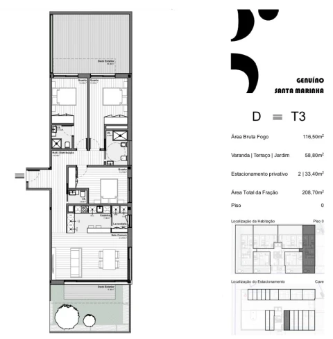 Apartamento T3 para Venda em Santa Marinha e São Pedro da Afurada