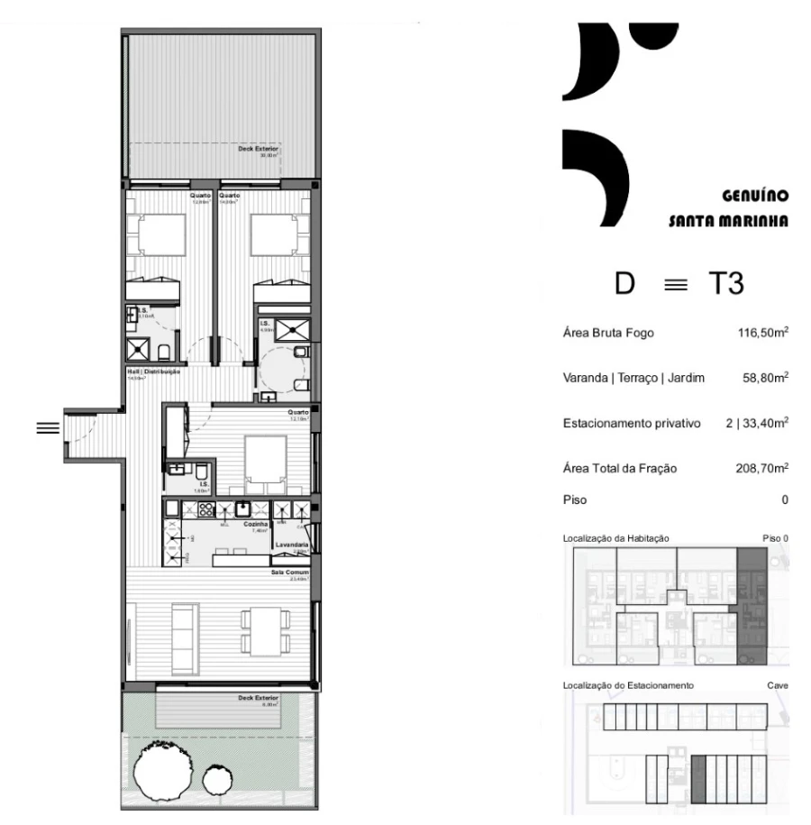 Apartamento T3 para Venda em Santa Marinha e São Pedro da Afurada Foto 10