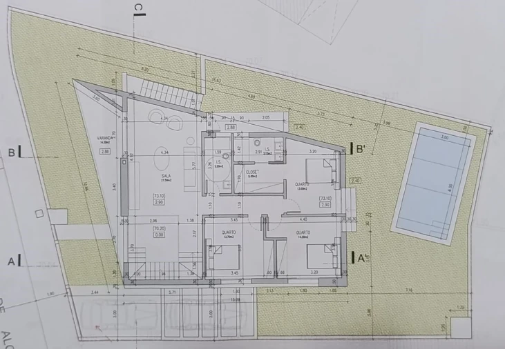 Moradia T3 para Venda em Fernao Ferro Planta 1