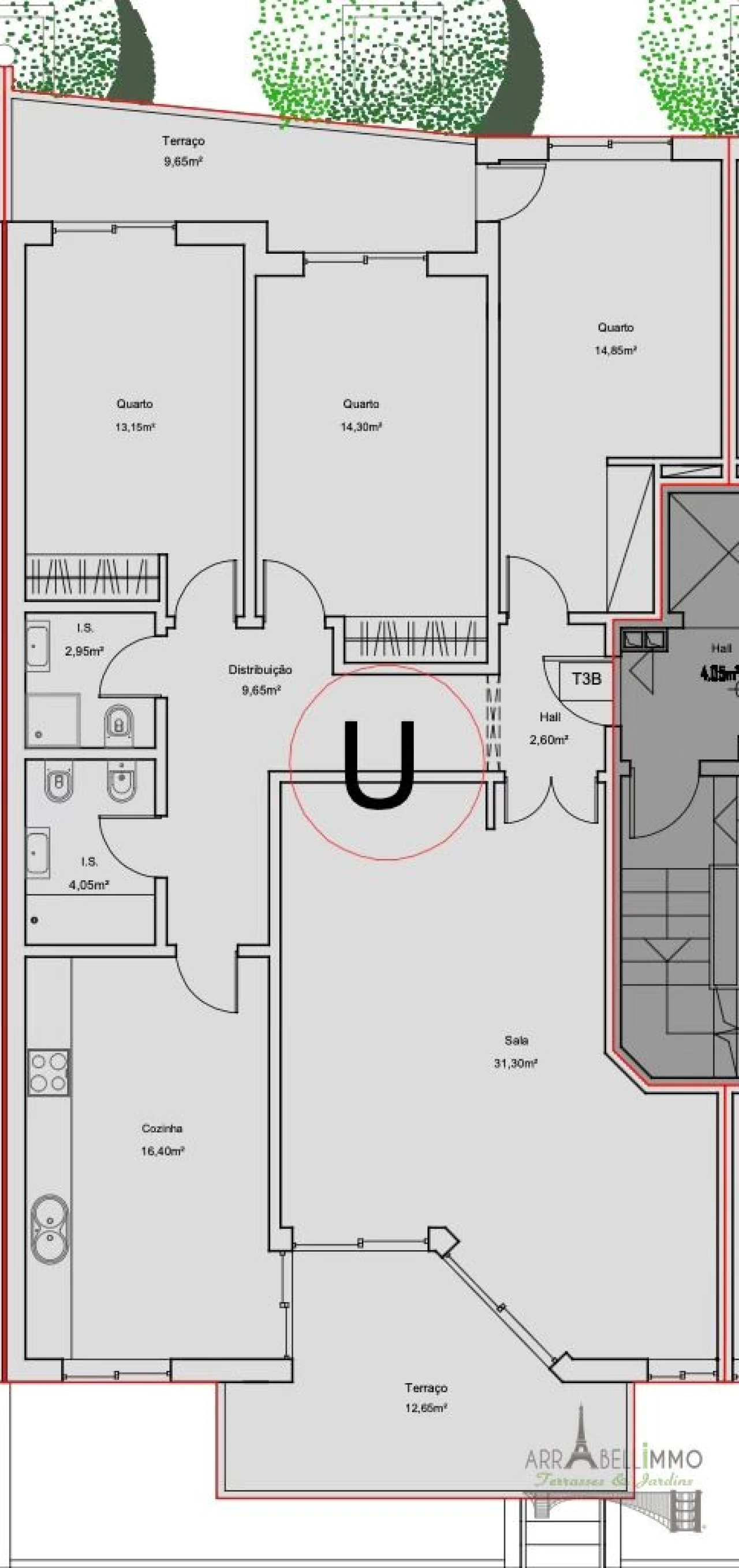 Apartamento T3 para Venda em Quelfes Foto 30