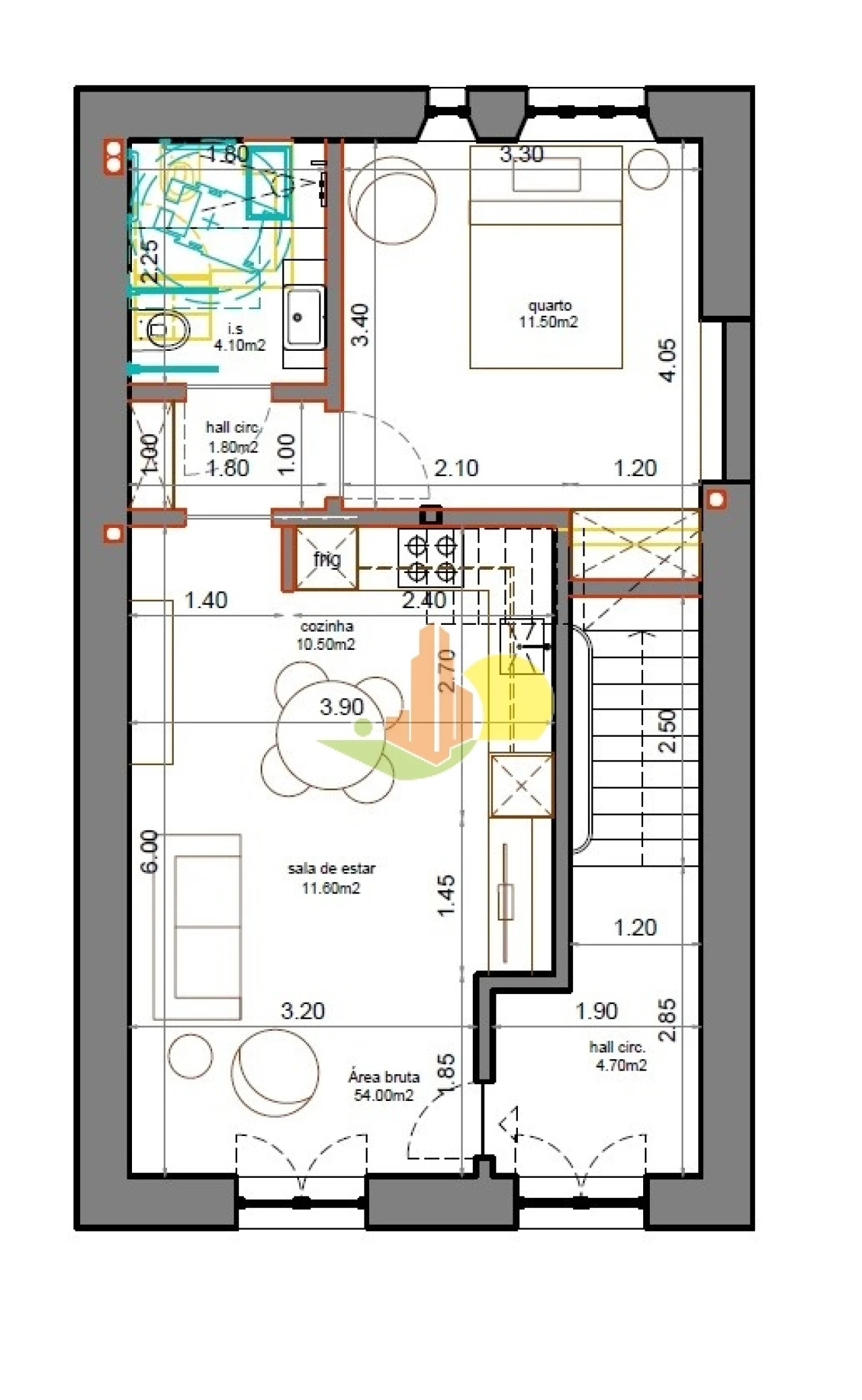 Apartamento T1 para Venda em Buarcos Foto 7