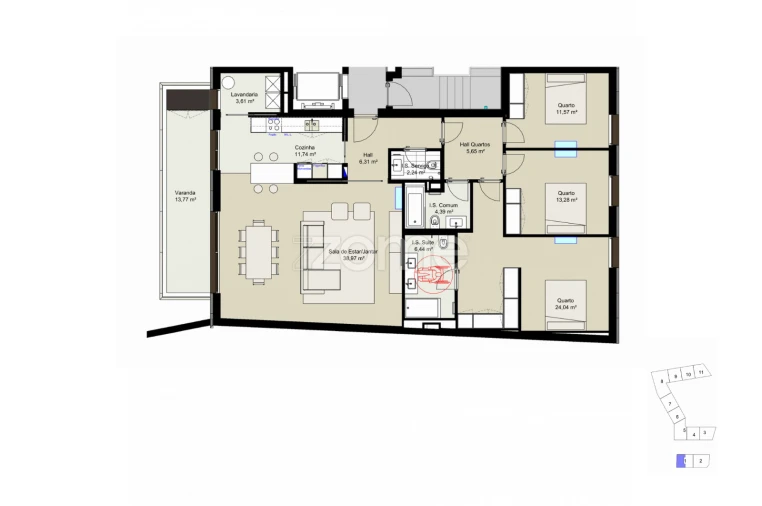 Apartamento T3 para Venda em Lordelo do Ouro e Massarelos Foto 16