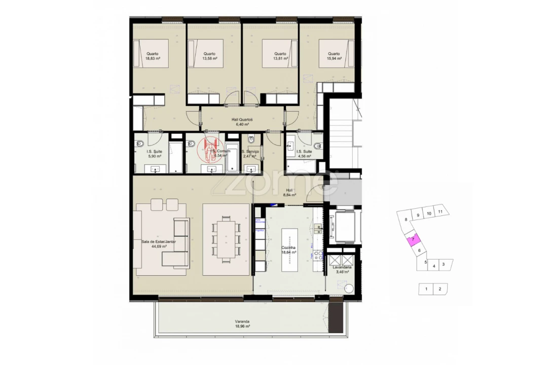 Apartamento T4 para Venda em Lordelo do Ouro e Massarelos Foto 16