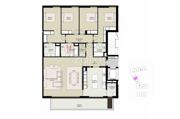 Apartamento T4 para Venda em Lordelo do Ouro e Massarelos Foto 16