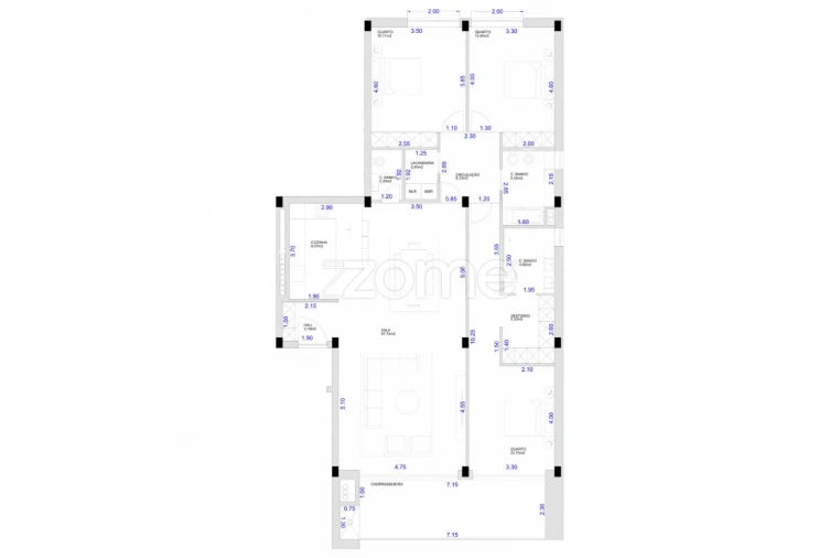 Apartamento T3 para Venda em Fonte Arcada e Oliveira Foto 26