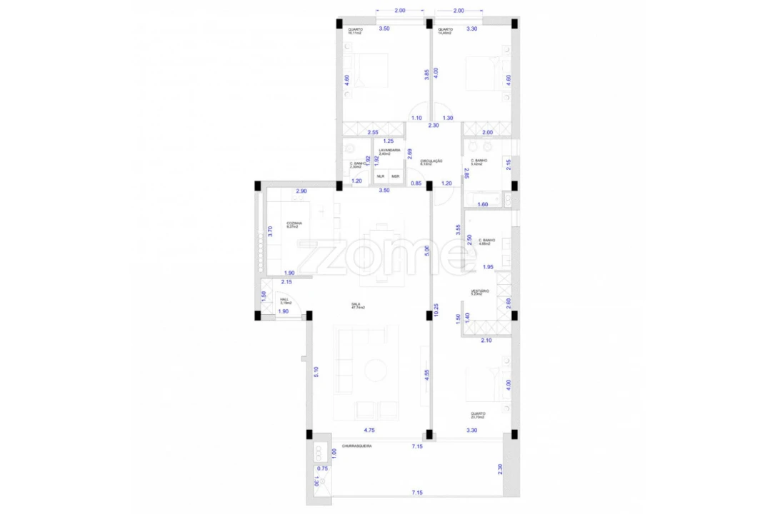 Apartamento T3 para Venda em Fonte Arcada e Oliveira Foto 26