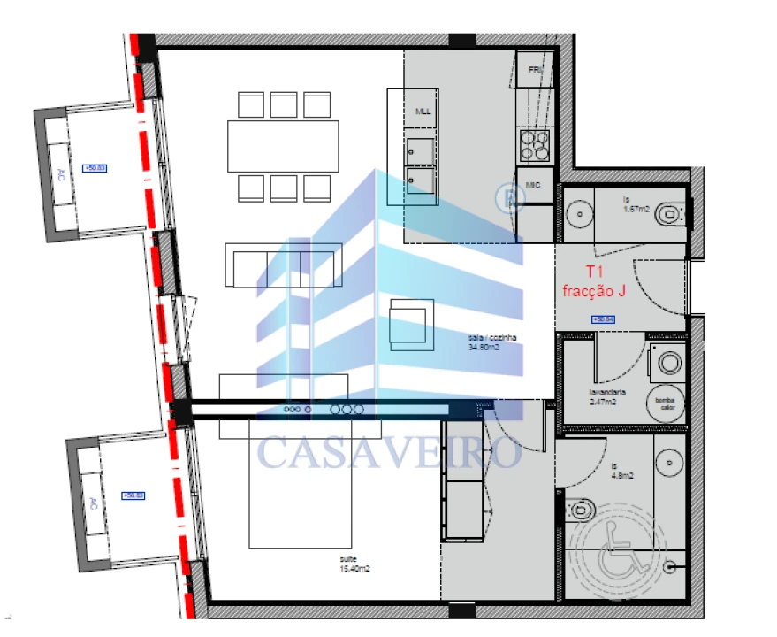 Apartamento T1 para Venda em São Bernardo Foto 8