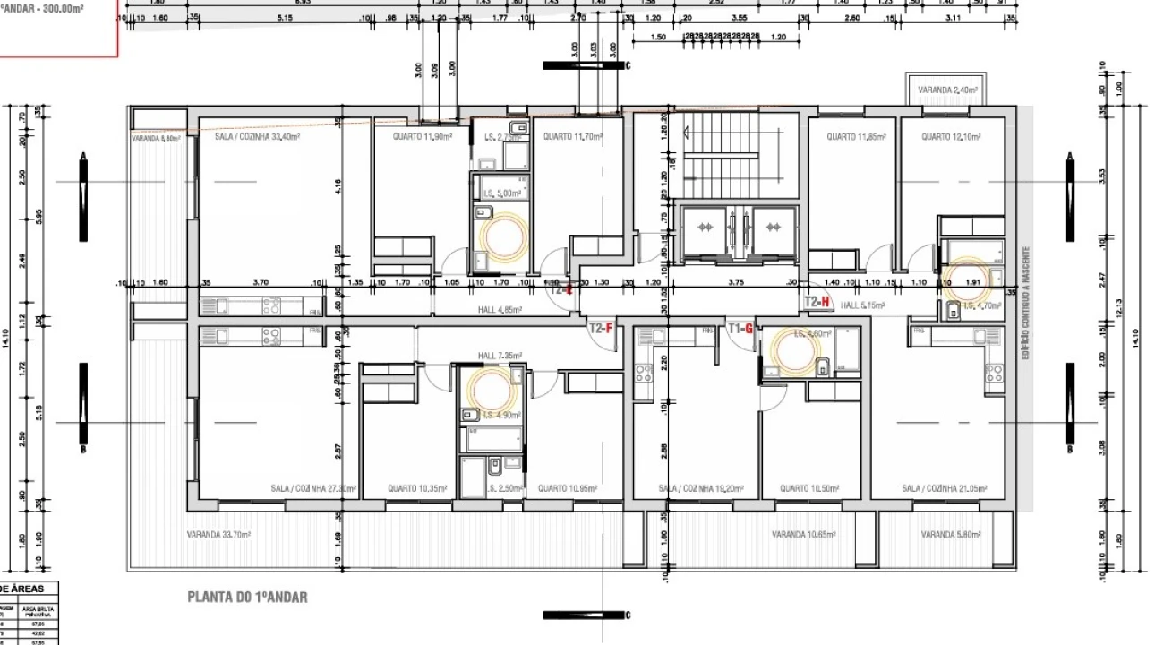 Apartamento T2 para Venda em Monte Gordo Planta 3