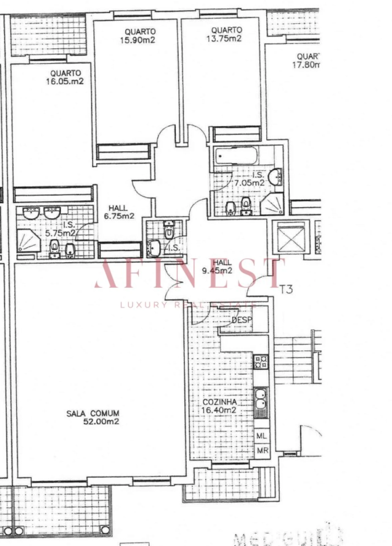 Apartamento T3 para Arrendamento em Santa Maria e São Miguel, São Martinho, São Pedro Penaferrim Foto 29