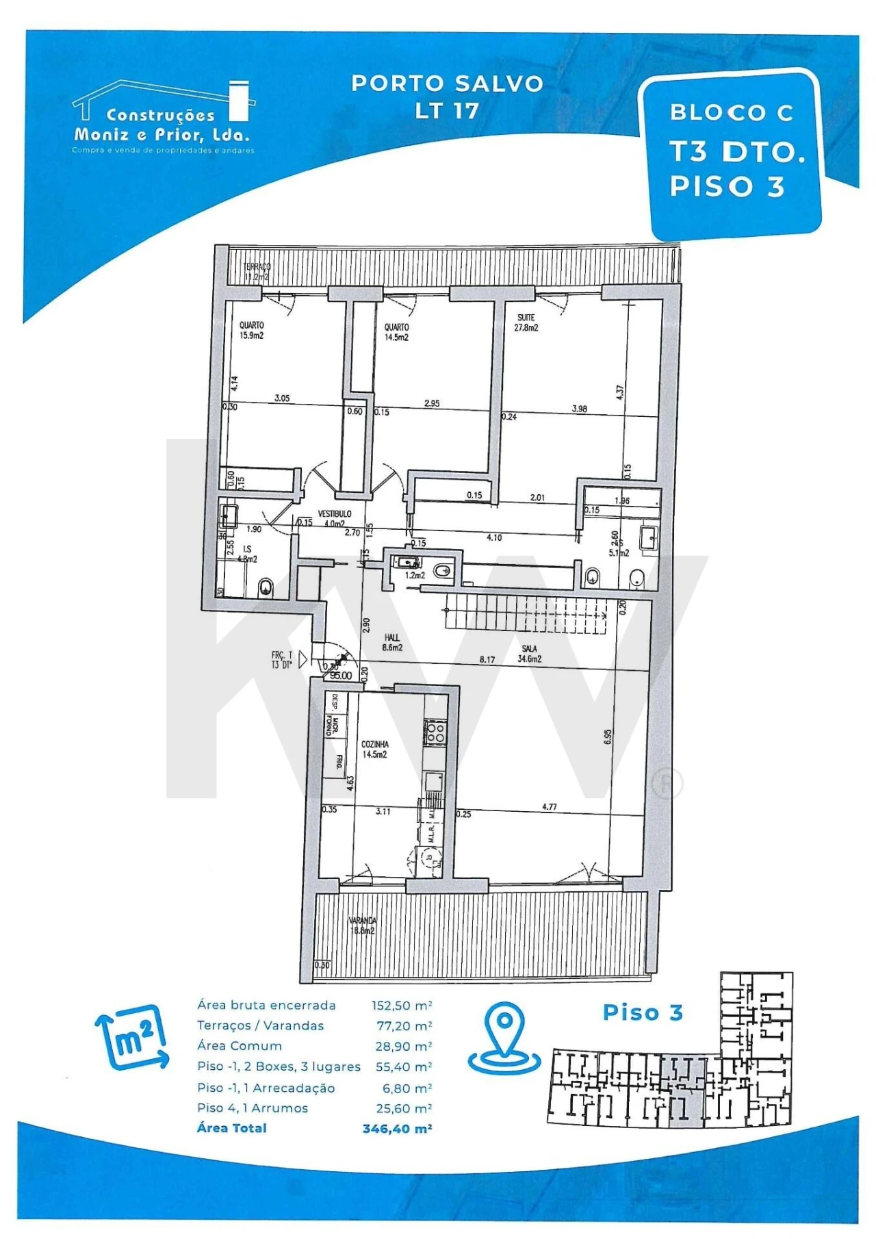 Apartamento T3 para Venda em Porto Salvo Foto 44