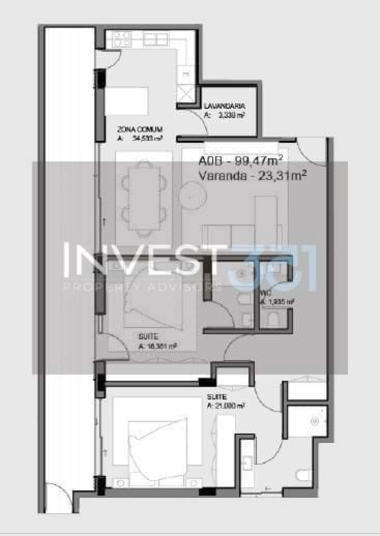 Apartamento T2 para Venda em Paços de Ferreira Foto 16