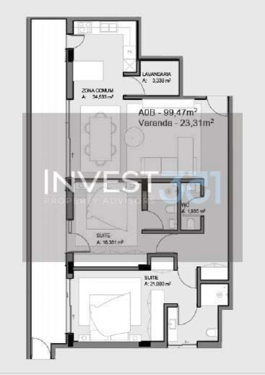 Apartamento T2 para Venda em Paços de Ferreira Foto 16