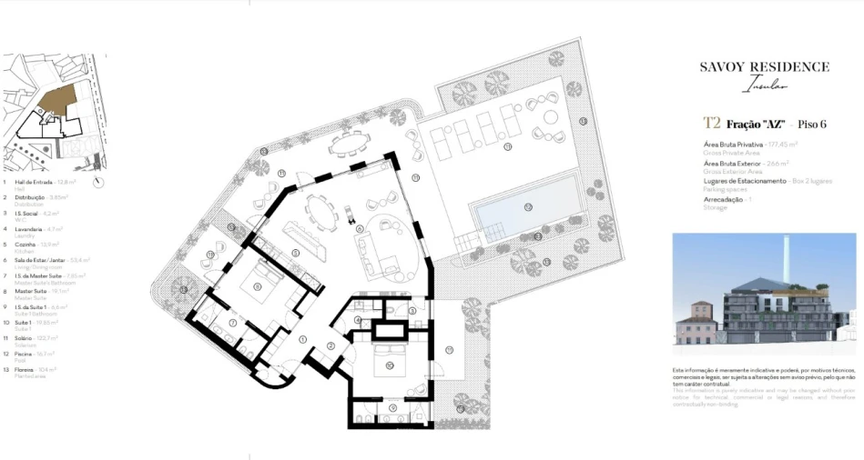 Apartamento T2 para Venda em Funchal (Se) Planta 1