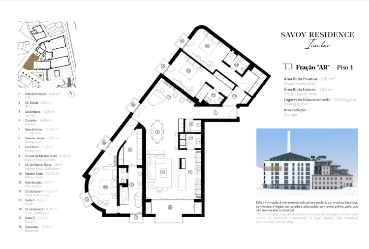 Apartamento T3 para Venda em Funchal (Se) Planta 1