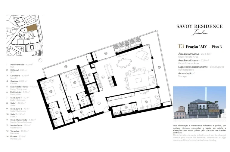 Apartamento T3 para Venda em Funchal (Se) Planta 1