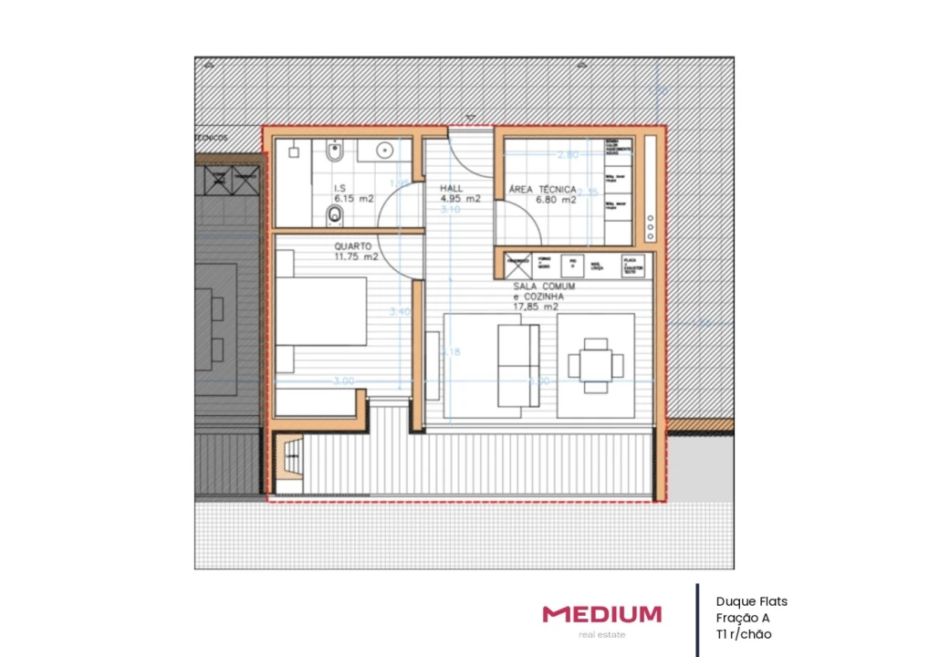 Apartamento T1 para Venda em Vila Nova de Famalicão e Calendário Foto 17