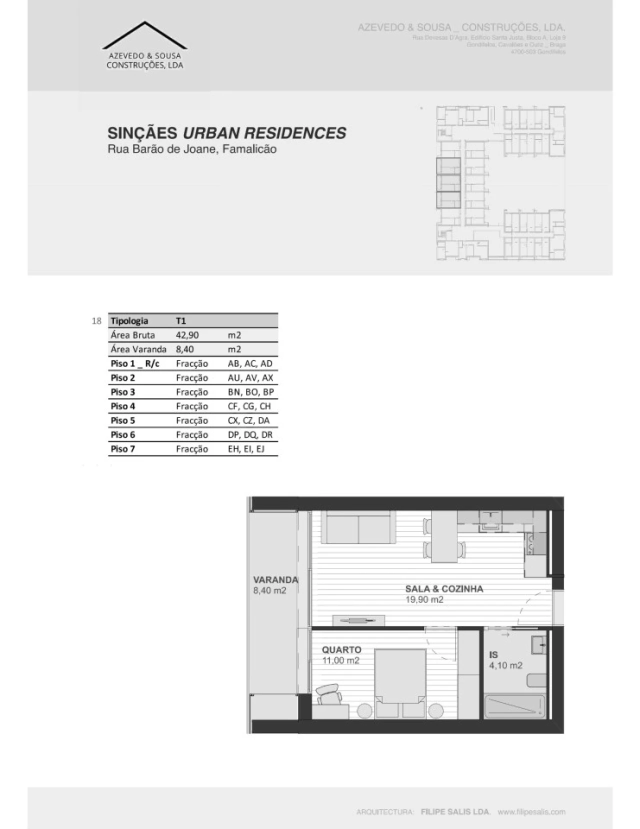 Apartamento T1 para Venda em Vila Nova de Famalicão e Calendário Foto 11